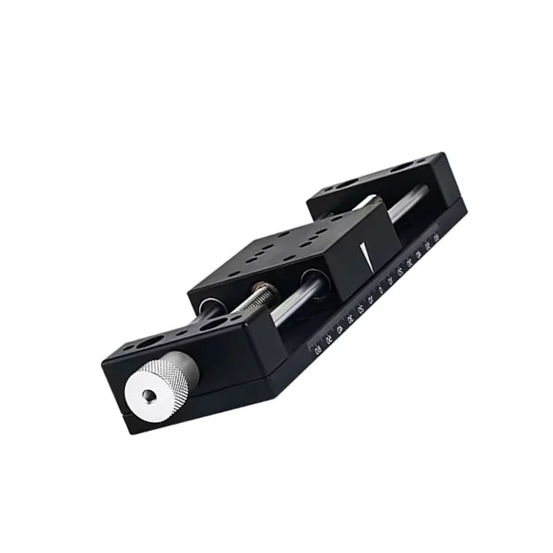 TEBAK Heavy-Duty Linear Guide Module with 50/80/100 Stroke Displacement Platform X-Axis Screw Fine Adjustment Slider New Condition view 2