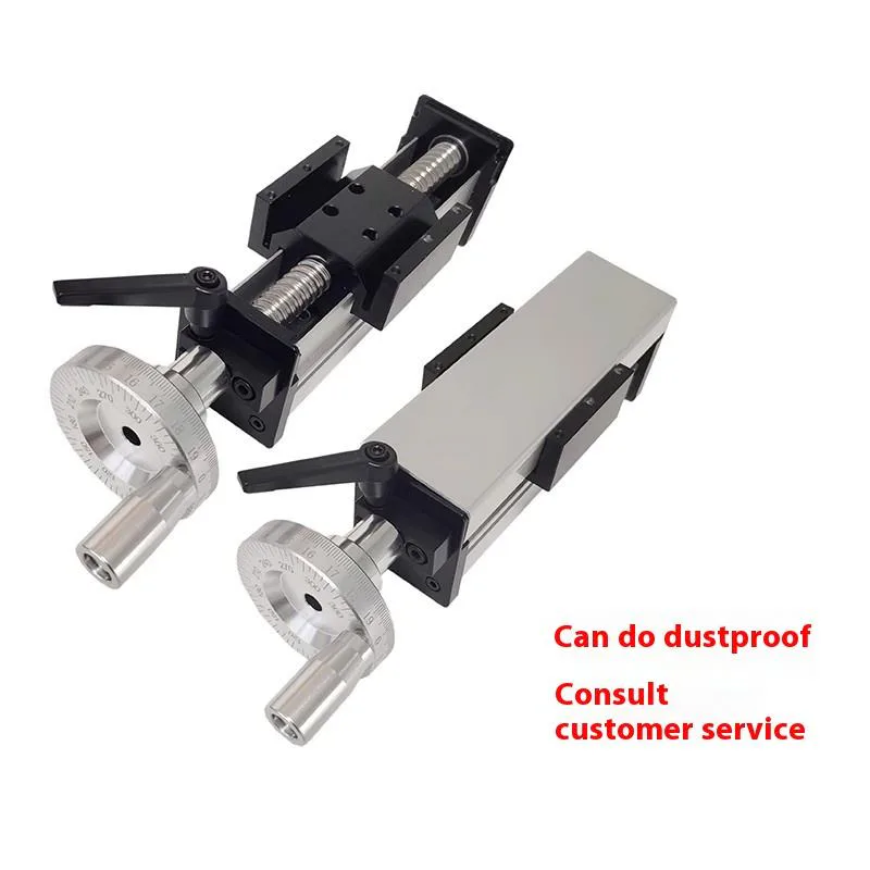TEBAK Ball Screw Linear Guide Rail Sliding Table Motion Module with Hand Rocking Wheel Cross Lifting view 5