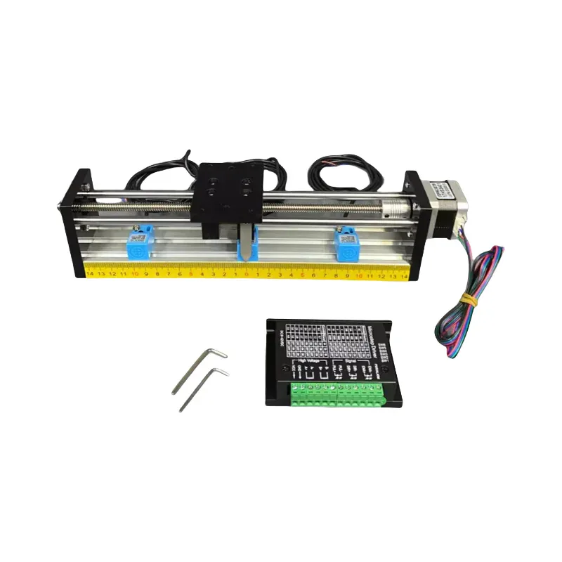 TEBAK Stepper Motor Encoder Driver with PLC Motion Control Proximity Switch Screw Sliding Table Module and Stepping Motor Sets view 3