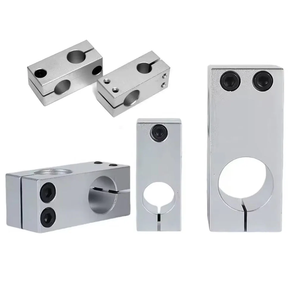 TEBAK Cross-type Optical Axis Clamping Connector with Aluminum Vertical Fixing Clamp and Locking Seat Same Diameter 10*10MM Outer 16mm
