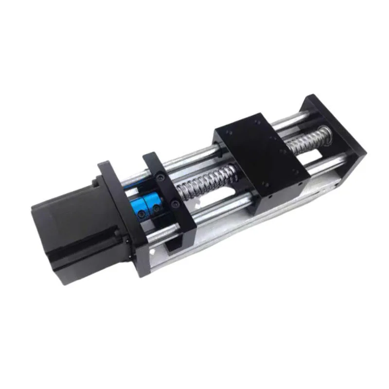 TEBAK GGP8080 Dual Axis Stepper Motor Slide Rail Module Electric Ball Screw Linear Guide Rail Cross Slide Table New Condition Steel view 5