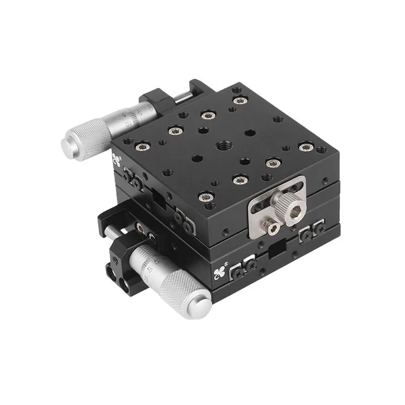 TEBAK JCXY Series 2D Displacement Positioning Platform Manual Precision Cross Slider Optical Micro Adjustment Frame Bearing Axis Used