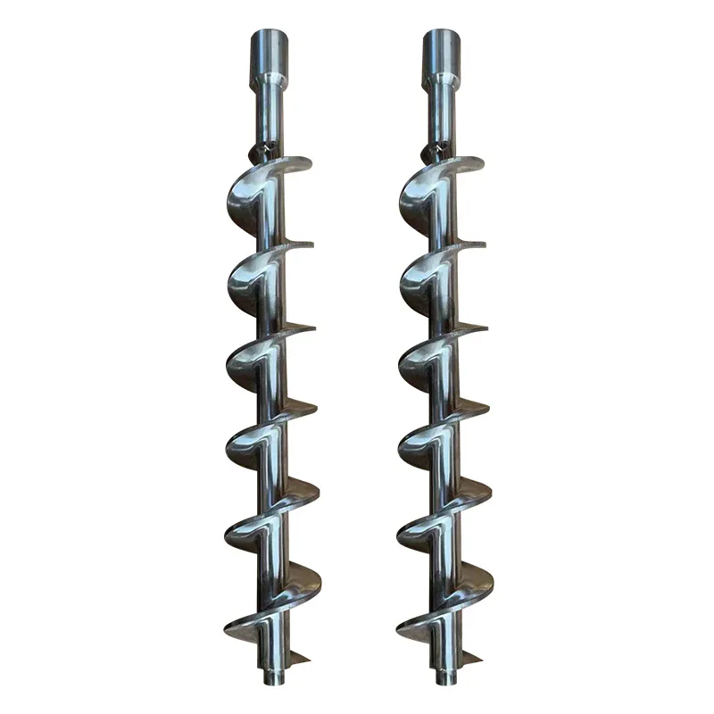 TEBAK Custom-made Stainless Steel Screw Barrel, Spiral Blade, Stirring and Conveying, Feeding Screw Rod of Injection Molding Machine