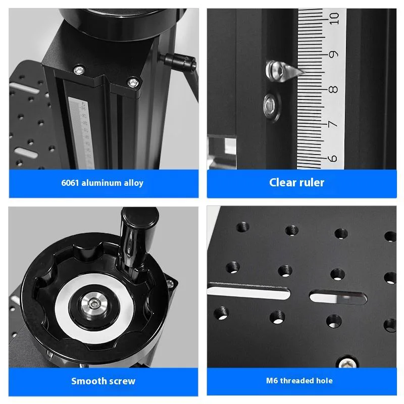 TEBAK Ranually LZ-axis Lifting Platform Motorized Large Optical Experimental Workbench Column T-screw Vision Camera Displacement Stage view 3