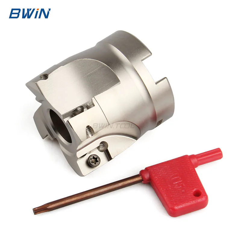 TEBAK JDMT Carbide Insert AHUB15-50-22-4T Indexable Face Right Angle Milling Cutter view 2