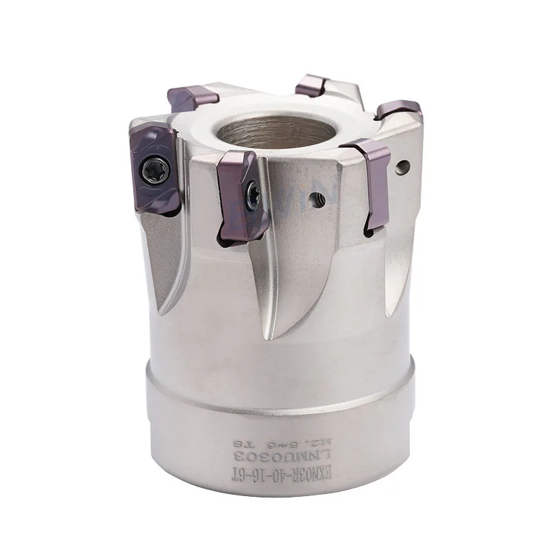 TEBAK Fast Feed 40 50 LNMU0303 Tool Holder EXN03R HSS Face Milling Cutter for LNMU03 Inserts
