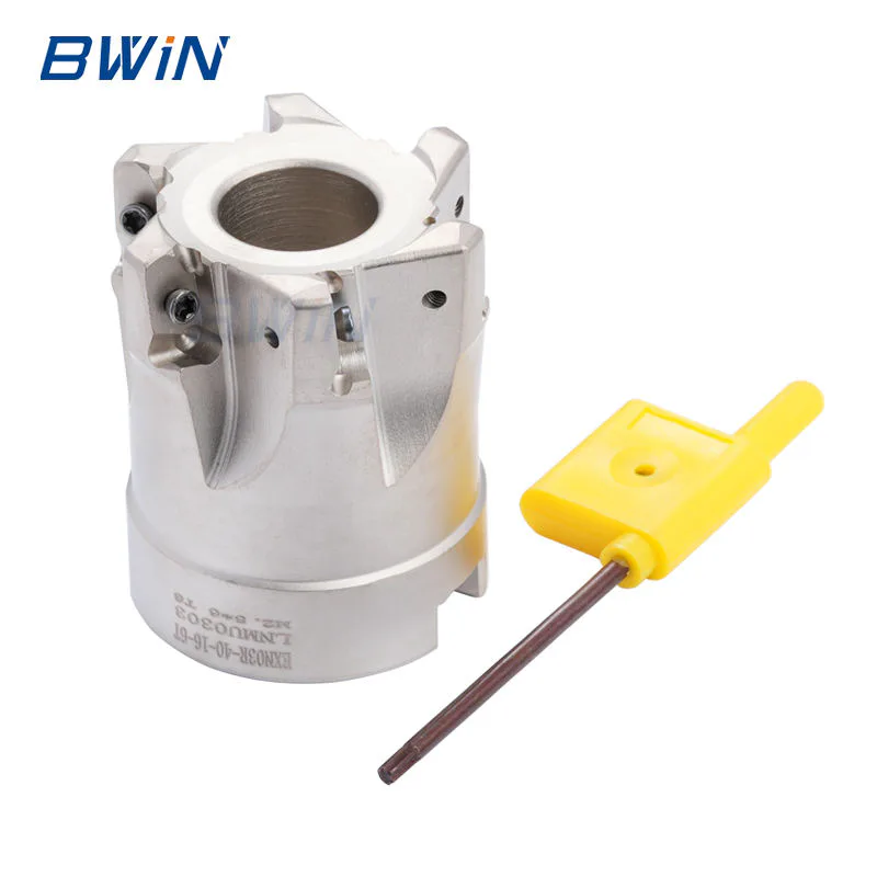 TEBAK Fast Feed 40 50 LNMU0303 Tool Holder EXN03R HSS Face Milling Cutter for LNMU03 Inserts view 5