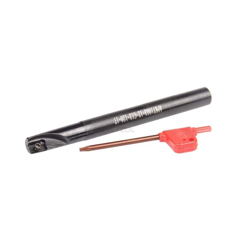 TEBAK APKT1003-D12-C12 Indexable Rounded Milling Cutter Bar with Tungsten Carbide Insert APKT