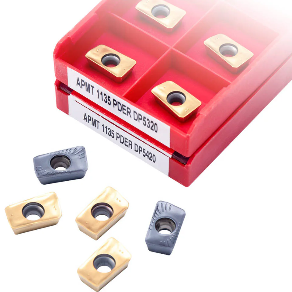TEBAK OEM Apmt 1604 1135 R0.8 Tungsten Carbide Inserts Cnc Tool Apmt 1604 M2 Cnc Milling Insert Cutter
