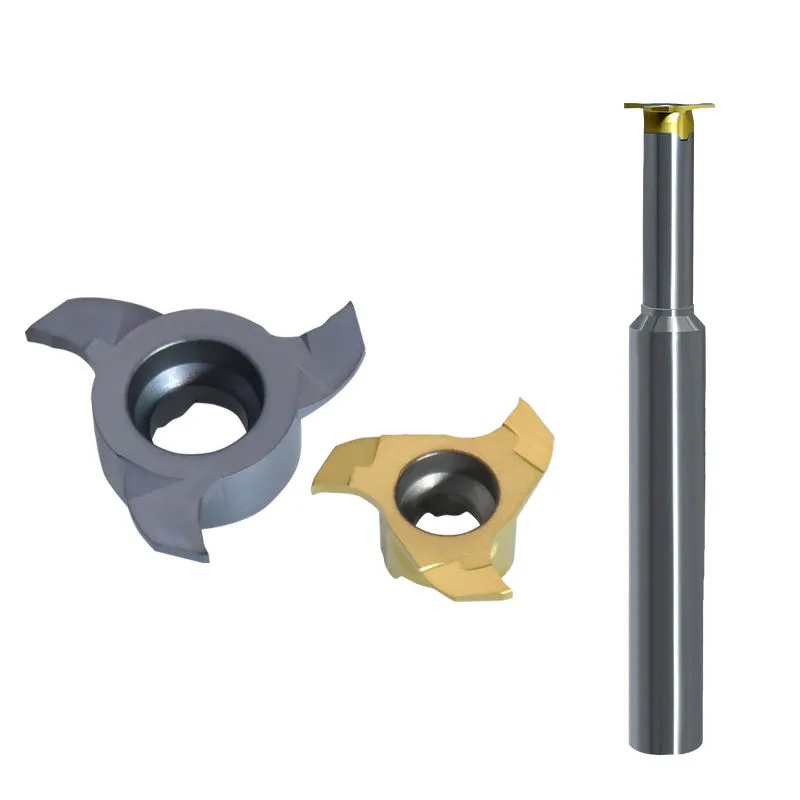 TEBAK Discard Type T-type Milling Cutter Inner Hole / Small Hole Slot Milling Cutter Large Cut Deep Slot Cutter