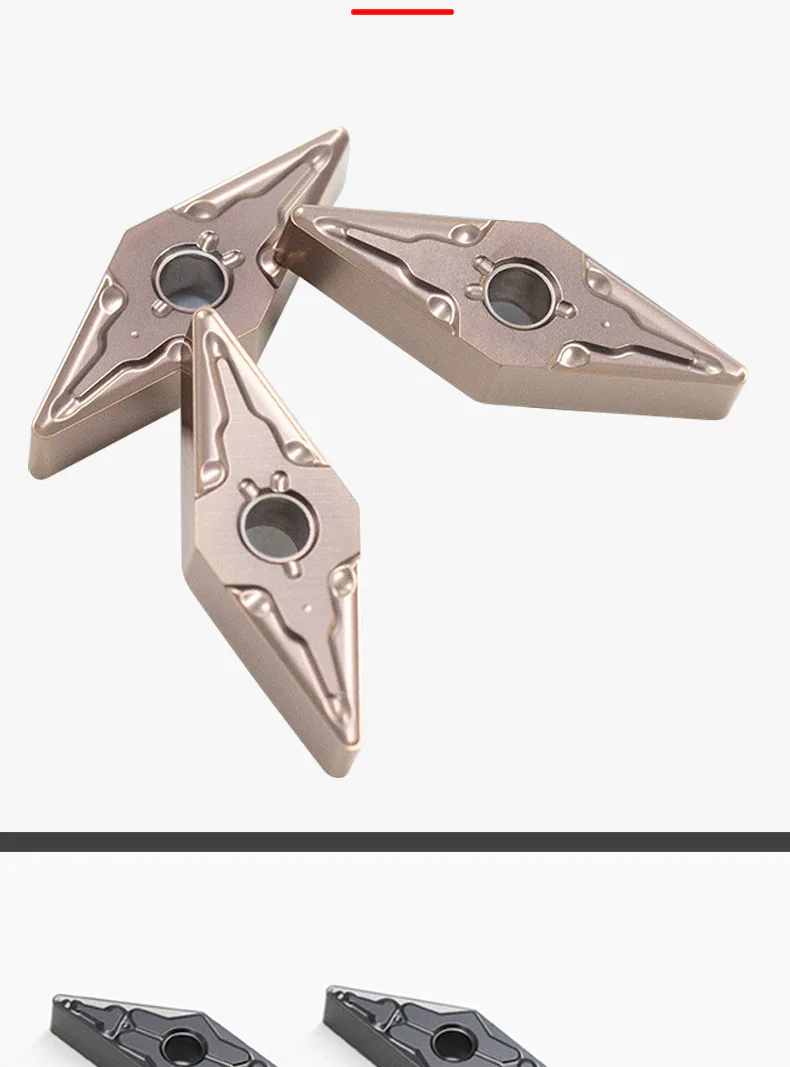 TEBAK CNC 35 Degree Diamond Shaped Outer Circle Lathe Insert VNMG160404/08/12 Turning Tools Carbide Special Sharp Insert view 4