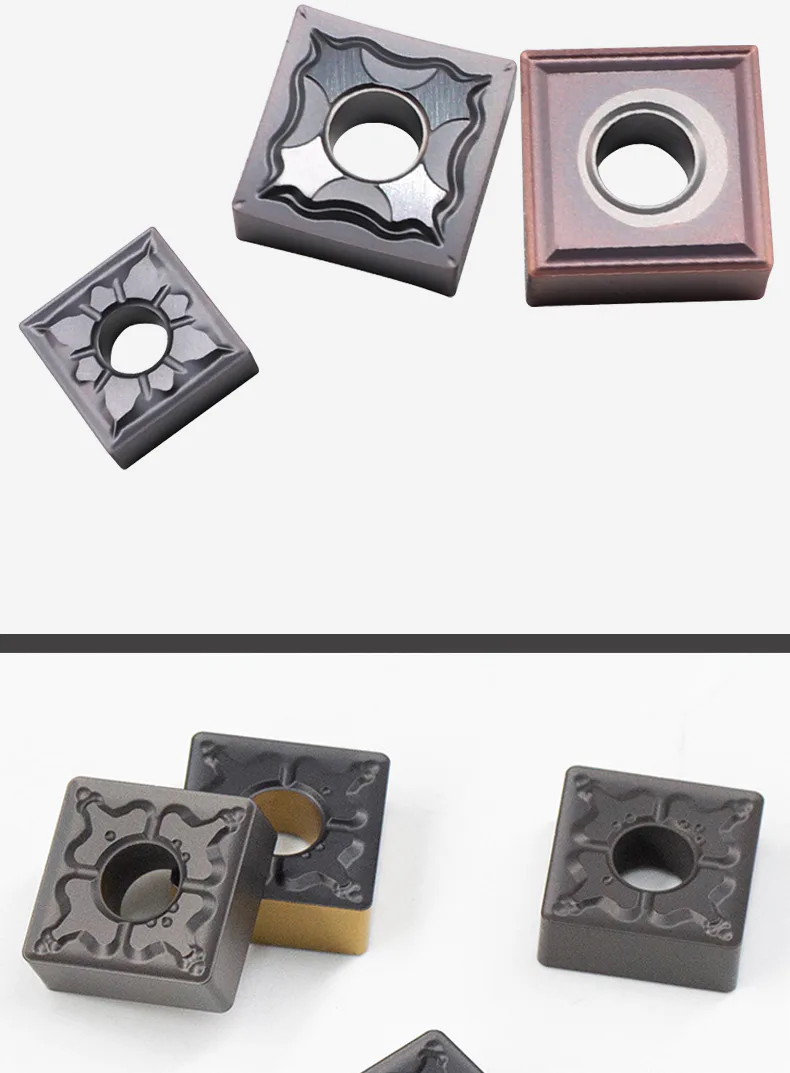TEBAK Square Turning Insert CNC Turning Tools SNMG120408/120404/12 Suitable for Stainless Steel Cast Iron Outer Circular Grooving view 5