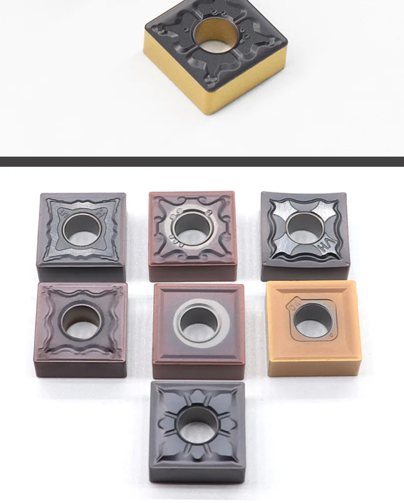 TEBAK Square Turning Insert CNC Turning Tools SNMG120408/120404/12 Suitable for Stainless Steel Cast Iron Outer Circular Grooving view 6