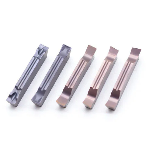 TEBAK CNC Lathe Slotting Insert for HSS Cutting MGGN200/300/400-LH Flat Head 2mm Lathe Slotting Blade Grain