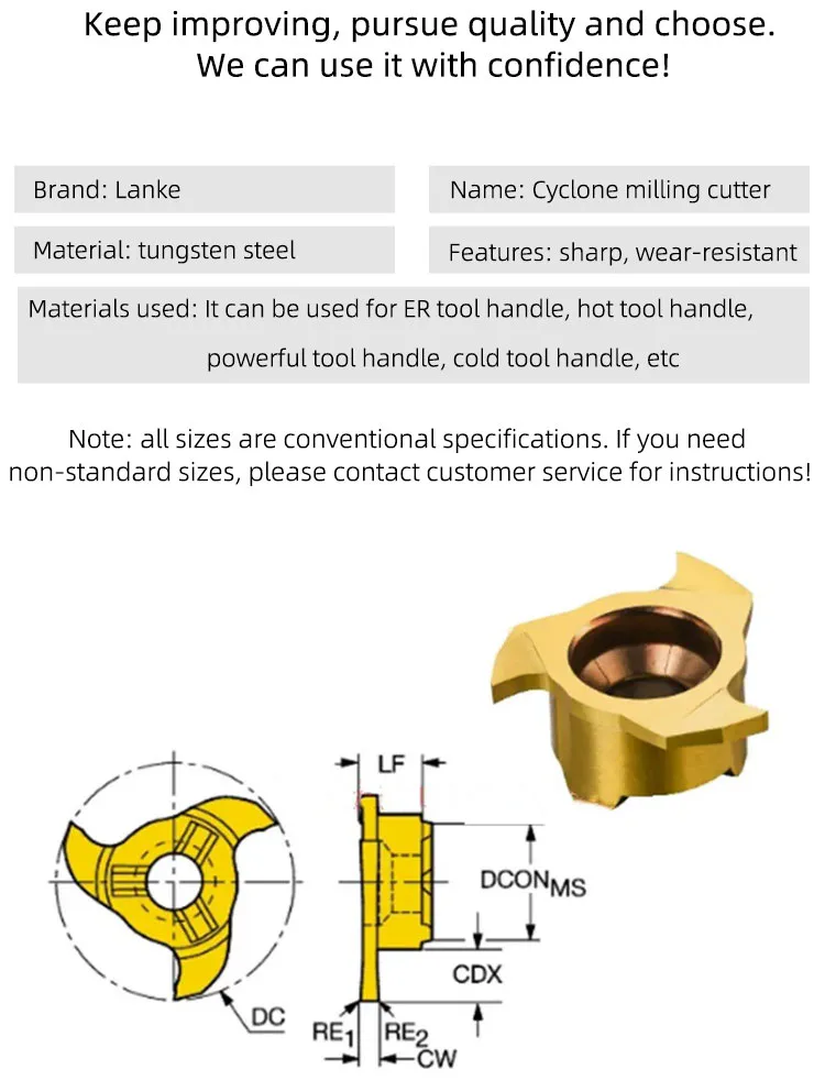 TEBAK T-slot Milling Cutter 3T/6T Alloy T-shaped Endmill Small Hole Groove Whirlwind Milling Blade Inner Hole Milling Groove Insert view 4