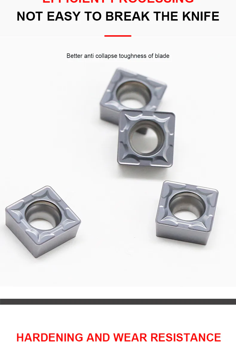 TEBAK Snmg120404/120408 Square CNC Insert Groove Cutting Square Turning Insert Square Stainless Steel Cutting Insert view 2