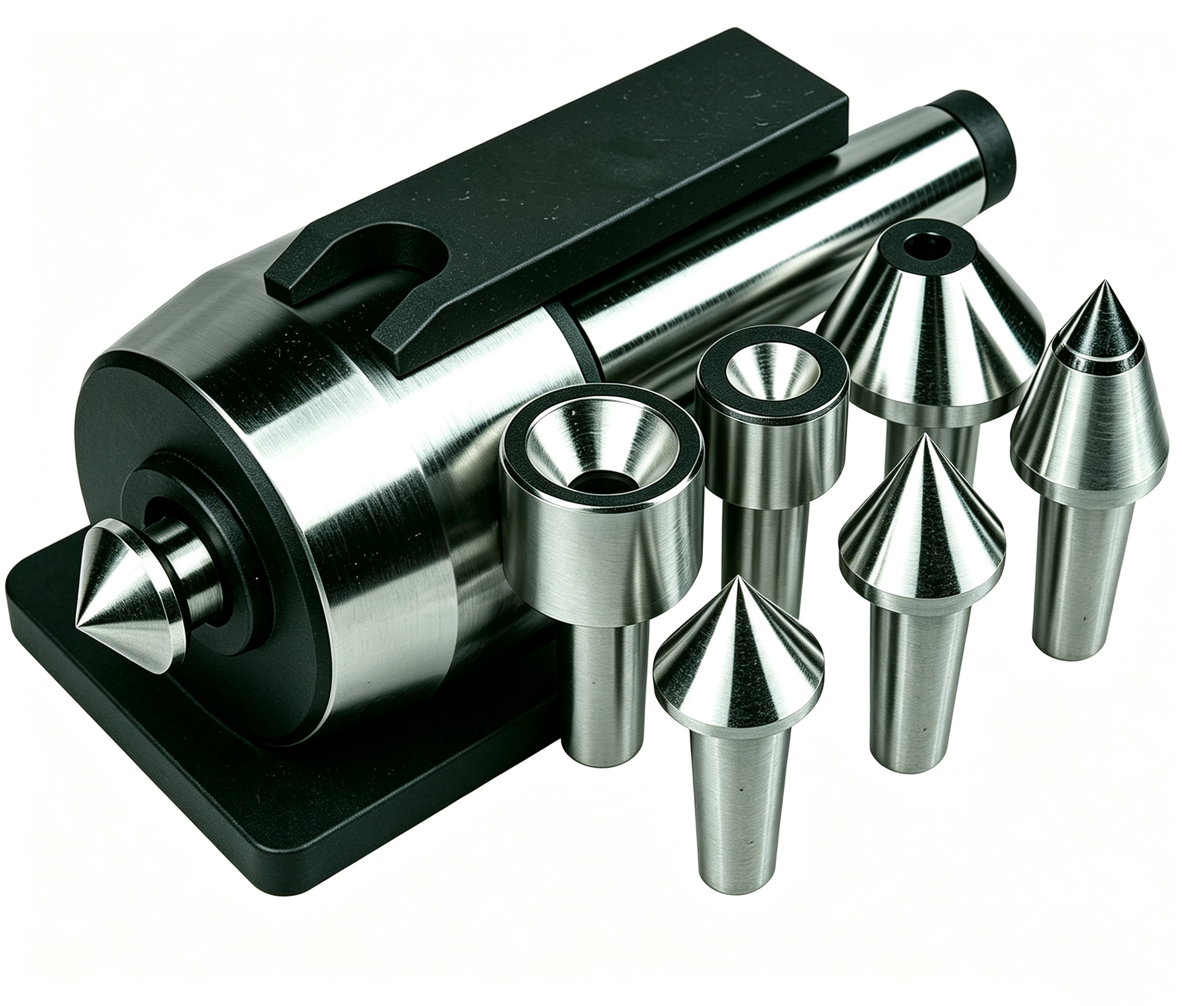 TEBAK Wholesale Medium-Duty Multi-Purpose Live Center Kit Interchangeable Replaceable Tips Taper Revolving Center for Machinery D432 view 3