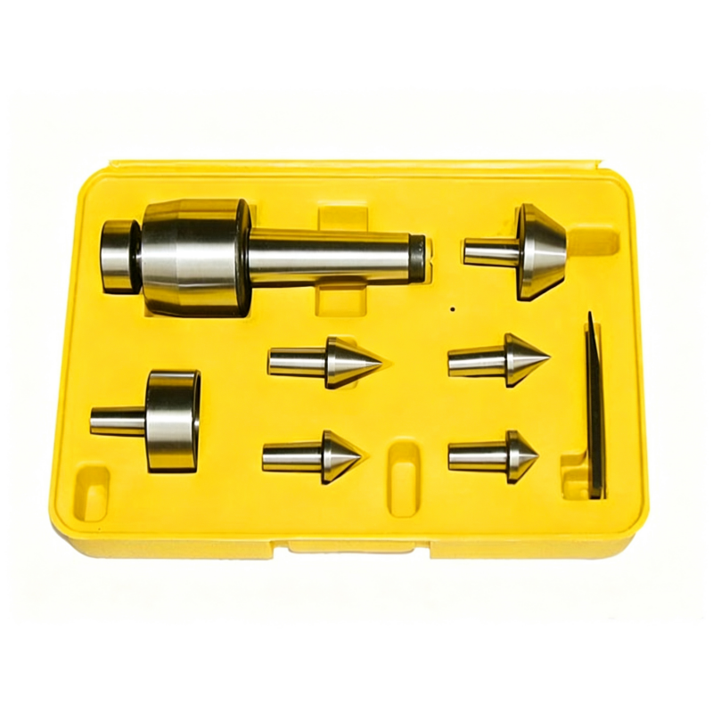 TEBAK D432 D433 D434 Medium-Duty Multi-Purpose Live Center Set Interchangeable Replaceable Tips Morse Taper Revolving Center view 6