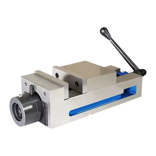 TEBAK Glossy One-Piece Oil-Pressure Flat-Jaw Vise CNC Machining Center 6 Inch Precision Equal Height Pneumatic Hydraulic Quick Vise product view