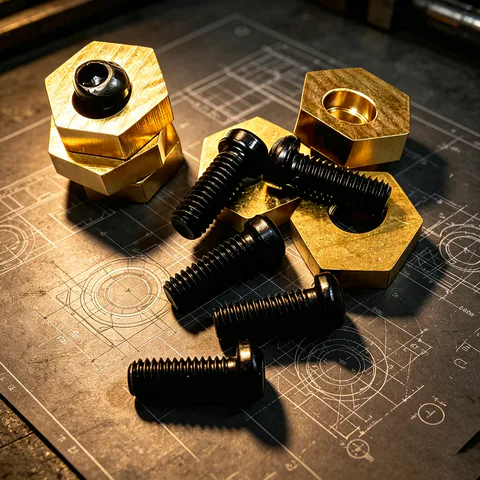 TEBAK Polished Nuts for OK Vise Wedge Clamps