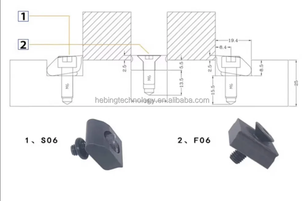 TEBAK Integrated OK Vise M6 F06 / S06 view 2