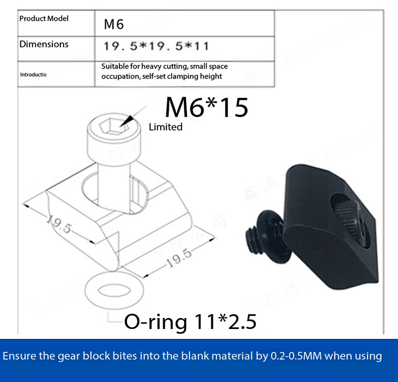 TEBAK Integrated OK Vise M6 F06 / S06 view 4