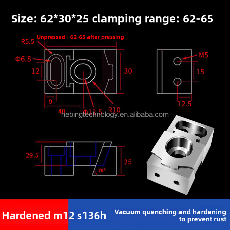 TEBAK CNC Side Fixture Clamp M6–M16 view 5