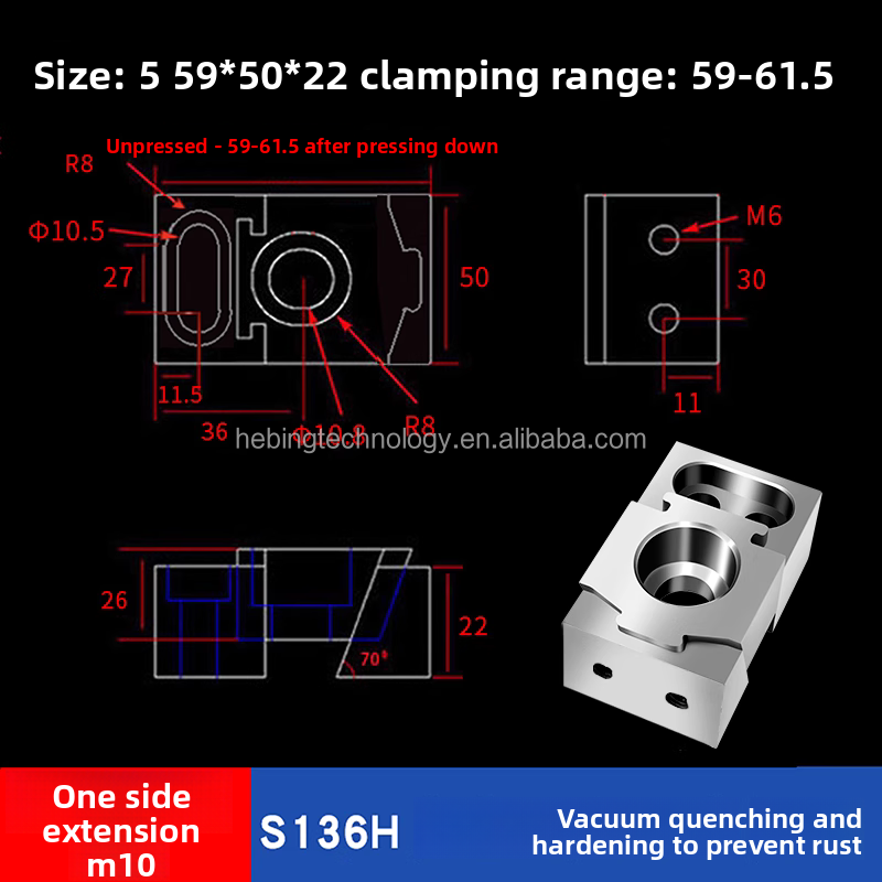 TEBAK One-Way Tooth-Surface OK Wedge Clamp view 6
