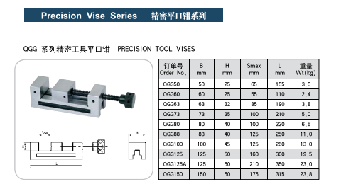 TEBAK QGG Precision Grinding Vise QGG88 view 5