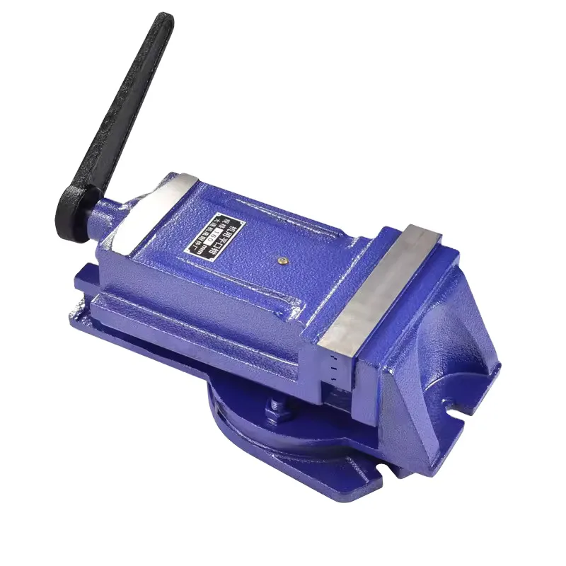 TEBAK Precision Angle Lock Steel Bench Vise for CNC Milling Heavy Duty Manual/Pneumatic Drive Cast Iron for Construction Industries view 5