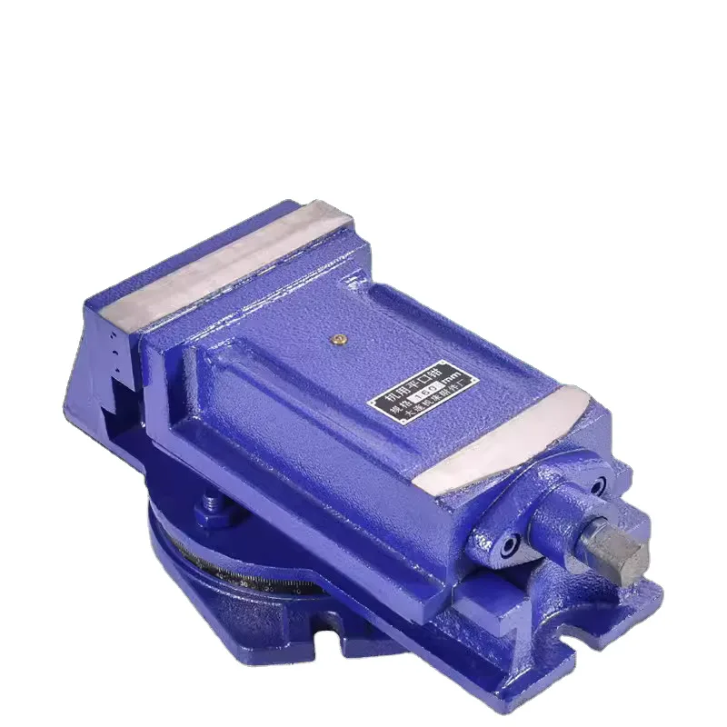 TEBAK Precision Angle Lock Steel Bench Vise for CNC Milling Heavy Duty Manual/Pneumatic Drive Cast Iron for Construction Industries view 6
