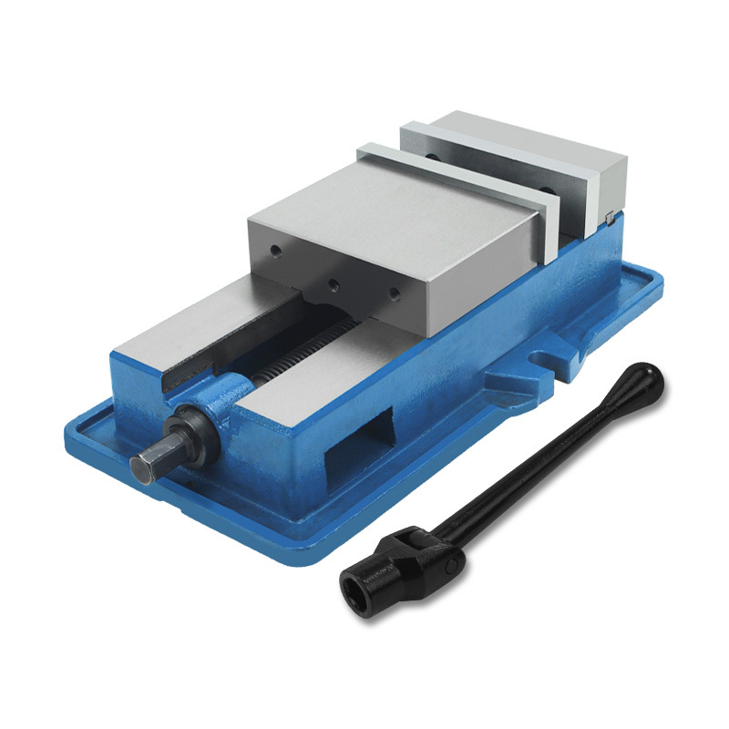 TEBAK QM Accu-Lock Precision Bench Vice Hardened Jaw Machine Clamp Vise with Rotatable Swivel Base view 3