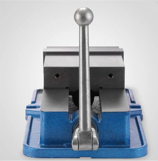 TEBAK QM Accu-Lock Precision Bench Vice Hardened Jaw Machine Clamp Vise with Rotatable Swivel Base view 5
