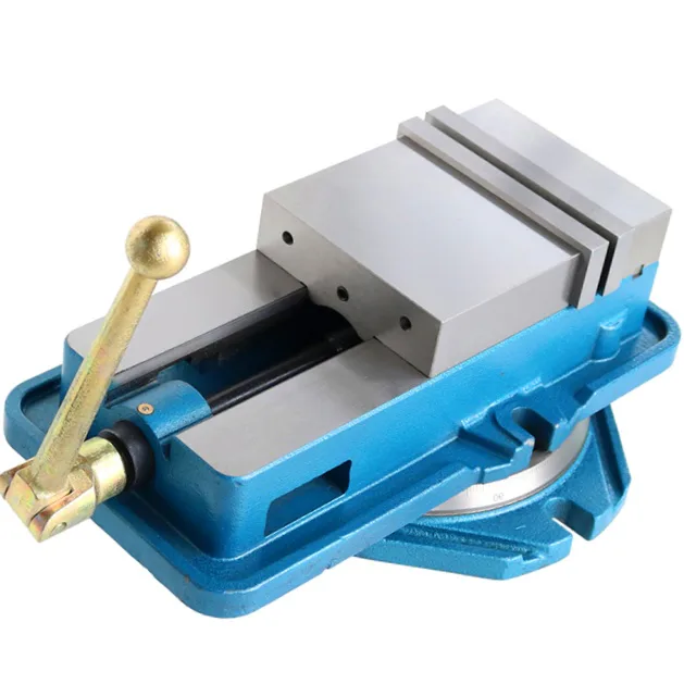 TEBAK High Precision QM Accu-Lock Machine Bench Vise QM16100 QM16125 QM16160 with 360 Degree Swivel Base for CNC Milling Machine view 5