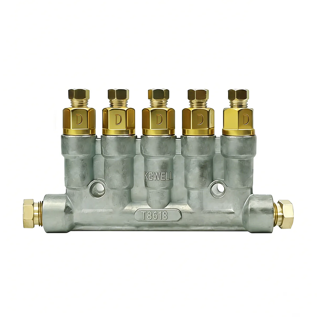 TEBAK T8618 Lubricator 2/3/4/5Ways Volumetric Grease Oil Piston Distributor Value Manifold Block of Lubrication System CNC Machine