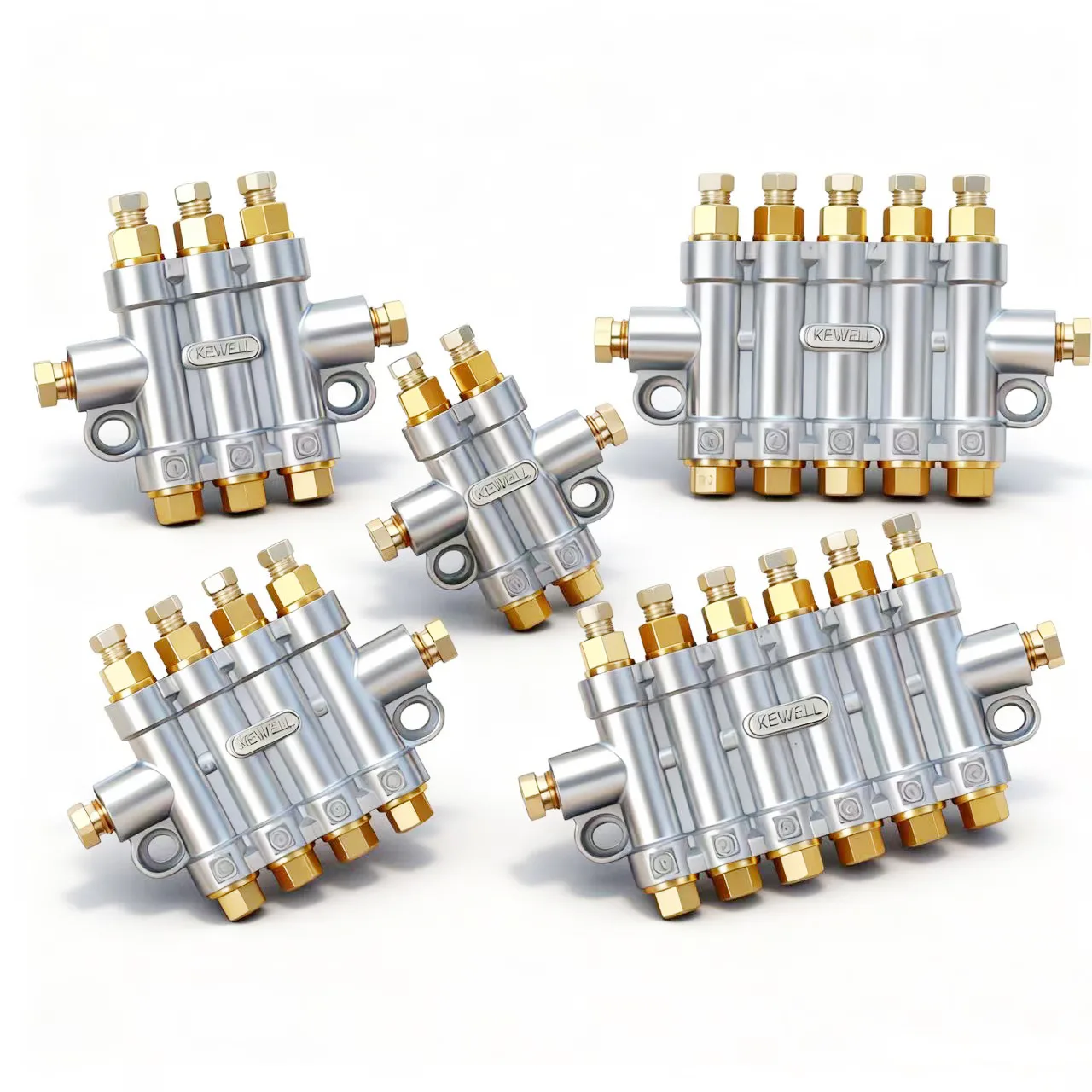 TEBAK ZLFA-2/3/4/5/6Volumetric Dispenser Grease Distributor Valve or Oil Metering Devices Manifold Block Divider of Lubrication System