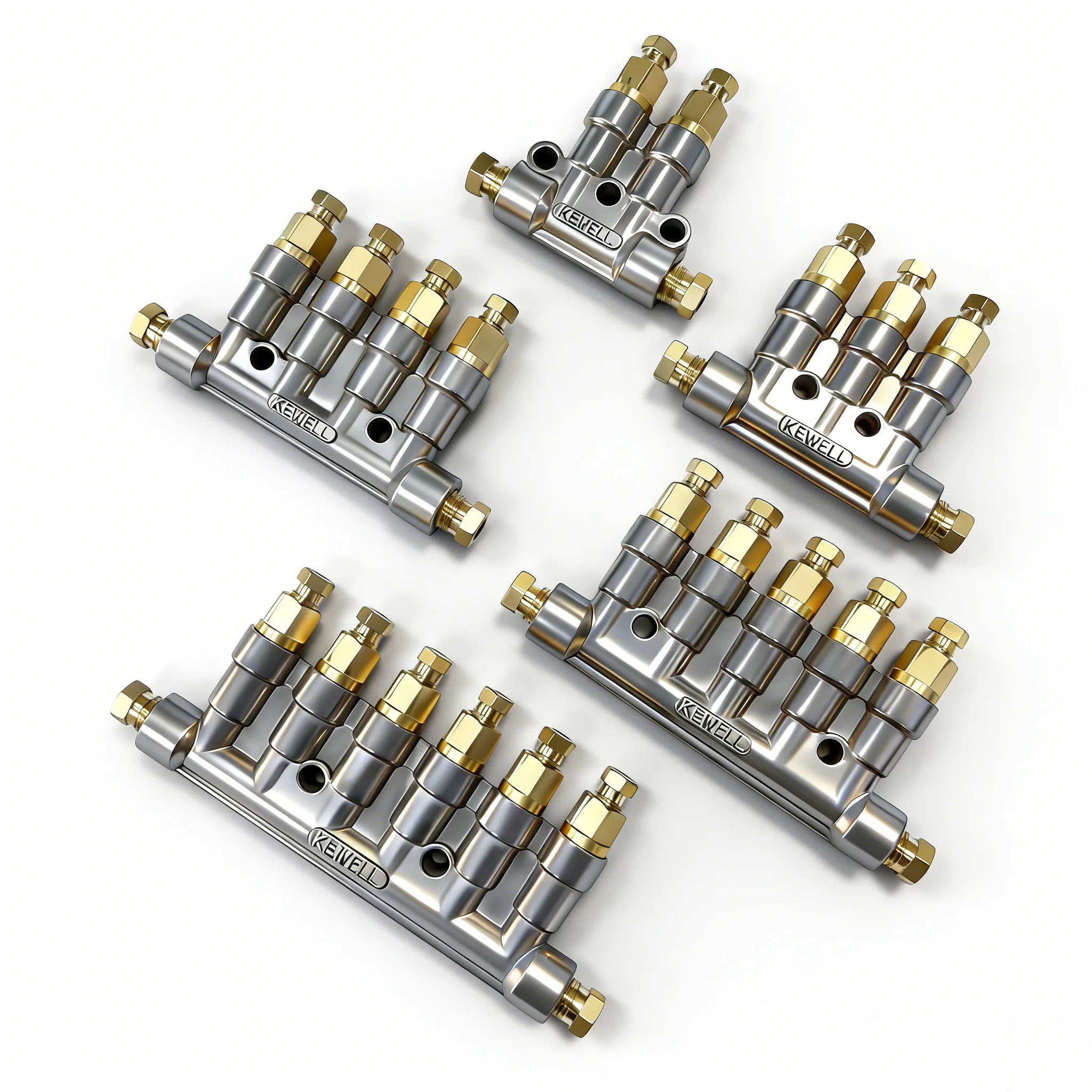 TEBAK T86 PosItive Displacement Injector 2/3/4/5 Ways Volumetric Grease Oil Lubrication Distributor Valve for Lathe/Cnc Machine