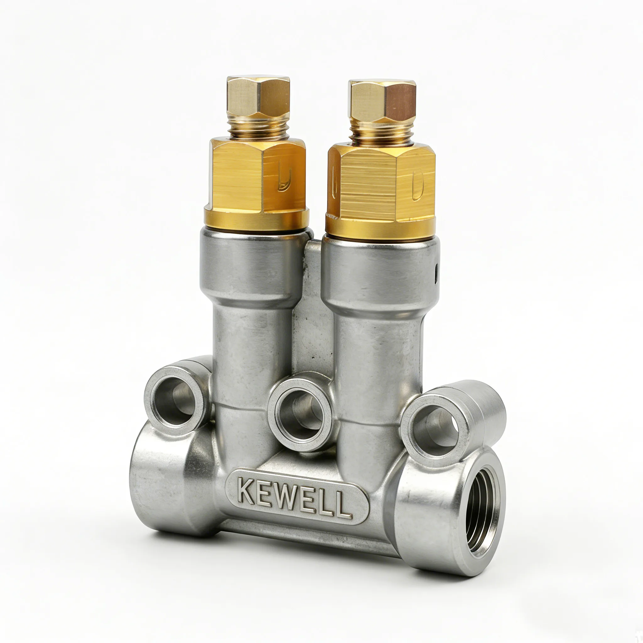 TEBAK T8616 Oil Separator Valve Injector Multi-Way Volumetric Grease Oil Lubrication Distributor Valve Separator for Lathe/CNC Machine