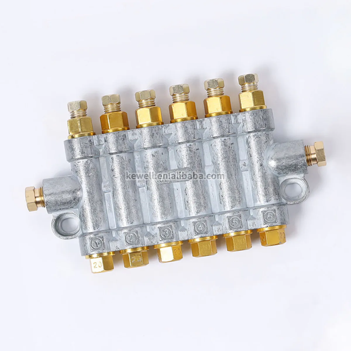 TEBAK ZLFA-6 Way Volumetric Grease Distributor Decompression Thin Oil Lubrication Oil Distributor for Oil Pump