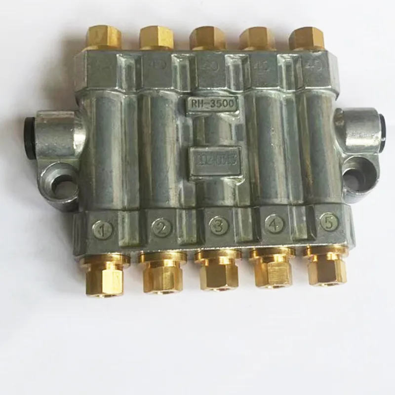 TEBAK RH3500 2/3/4/5 Ways Volumetric Oil Distributor Volumetric Quantitative Oil Discharge CNC Machine Tool Oil Circuit Distributor
