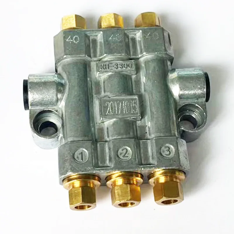 TEBAK RH3300 2/3/4/5 Ways Volumetric Oil Distributor Volumetric Quantitative Oil Discharge CNC Machine Tool Oil Circuit Distributor