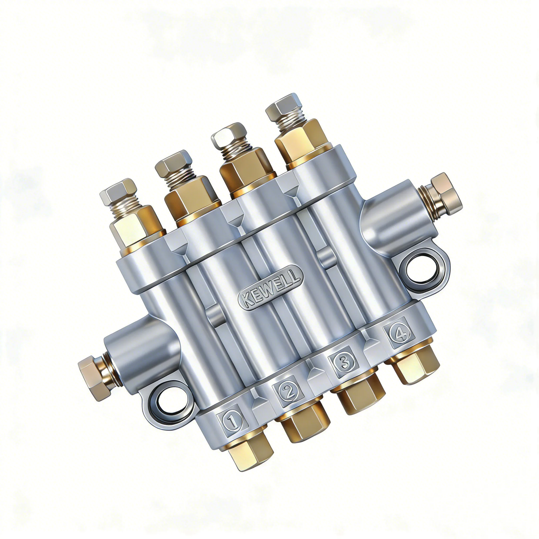 TEBAK ZLFA-4 Way Volumetric Dispenser Grease Distributor Valve or Oil Metering Devices Manifold Block Divider of Lubrication System