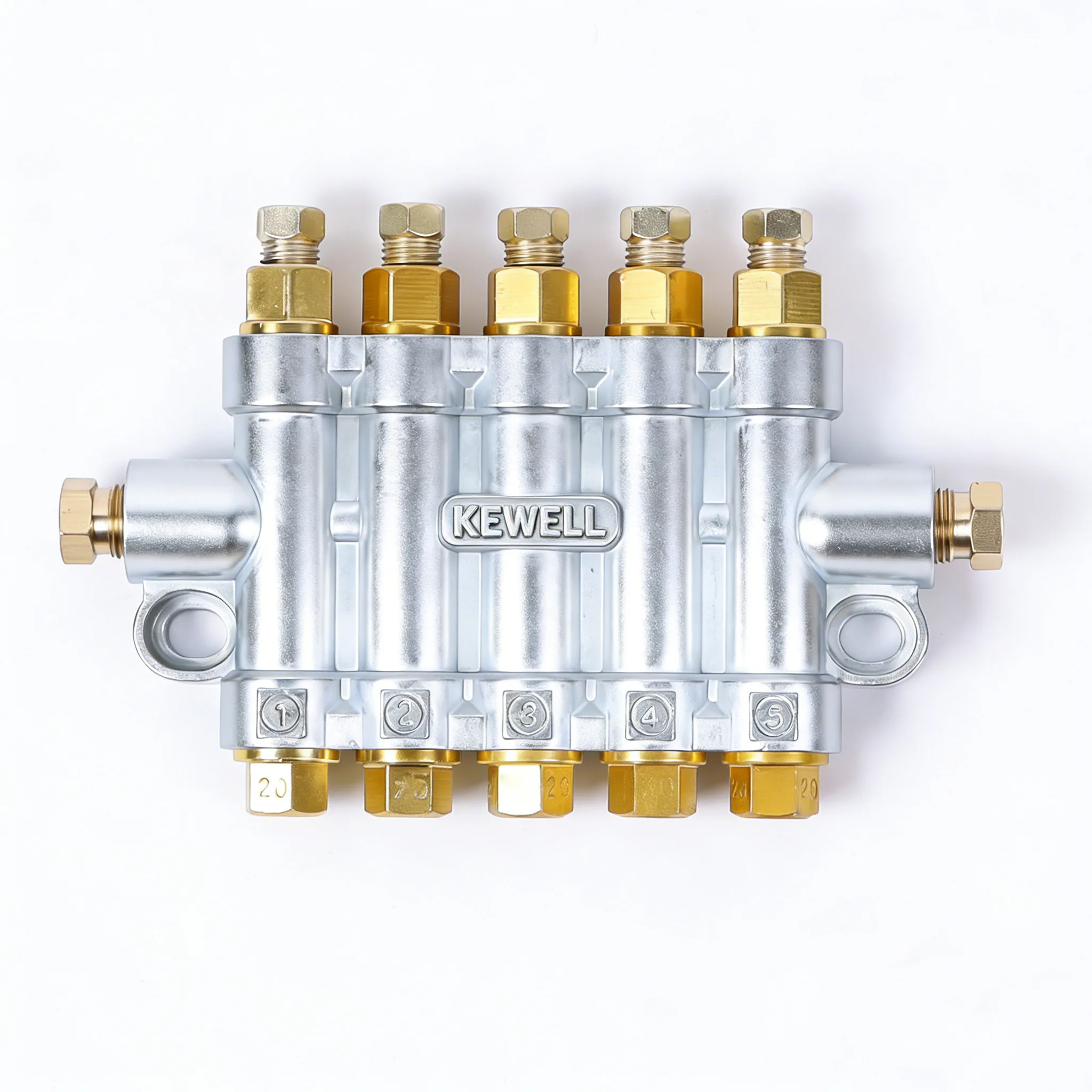 TEBAK ZLFA-5 Ways Volumetric Dispenser Grease Distributor Valve or Oil Metering Devices Manifold Block Divider of Lubrication System