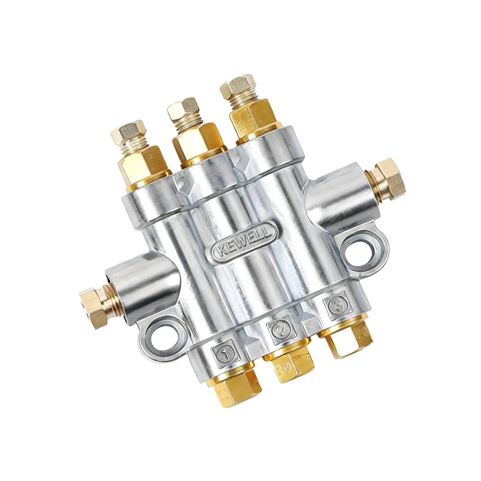 TEBAK ZLFA -3 Volumetric Grease Distributor Valve of Oil Metering Devices Manifold Block Divider Dispenser for Lubrication System