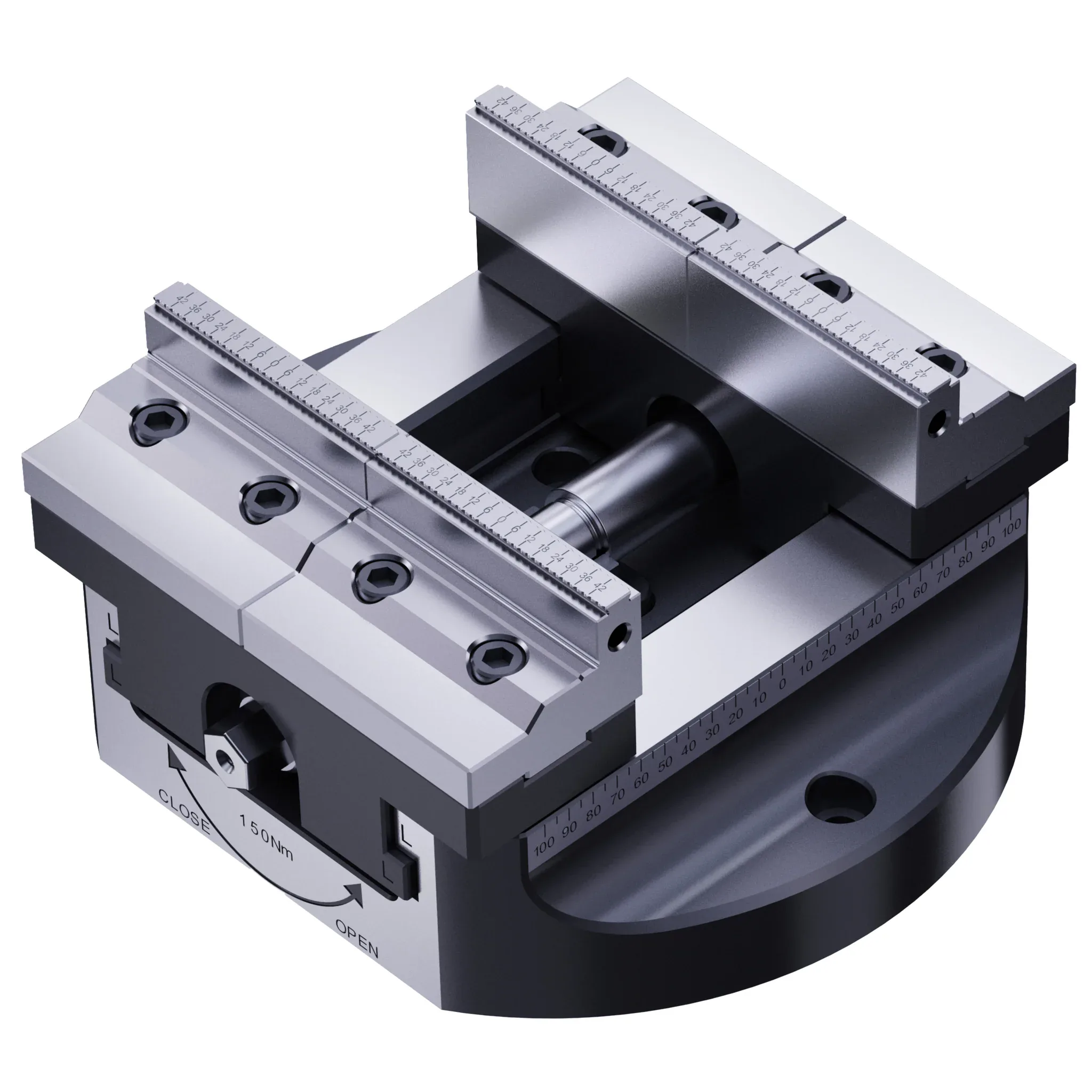 TEBAK H200 Self-centering Vise Style 4-axis 5-axis Universal Precision Vise CNC Self Centering Vise view 4