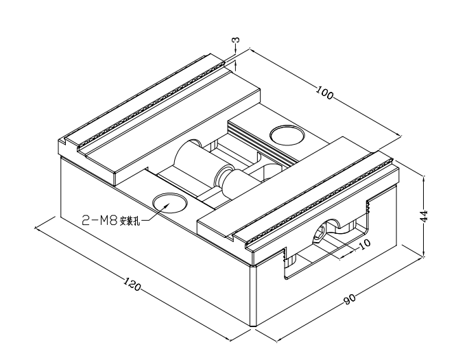 TEBAK Precision Fixture CNC Vise Four Axis and Five Axis Universal Precision Vise Self Centering Vise for CNC Machining view 3