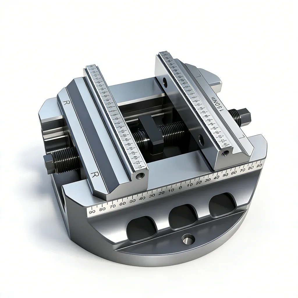 TEBAK 250mm Diameter Heavy-duty Self-centering Vise, Jaw Width 160mm, D250-H160