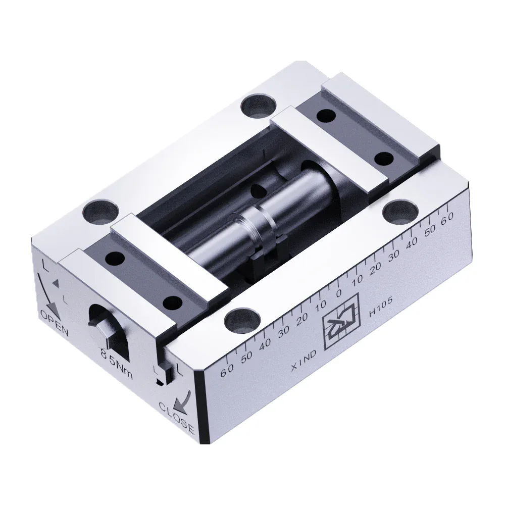 TEBAK H105 Self-Centering Vise | 5-Axis CNC High Precision Zero Point Workholding Vise