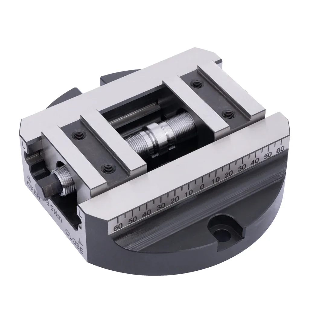 TEBAK H105 Self-Centering Vise | 5-Axis CNC High Precision Zero Point Workholding Vise view 3
