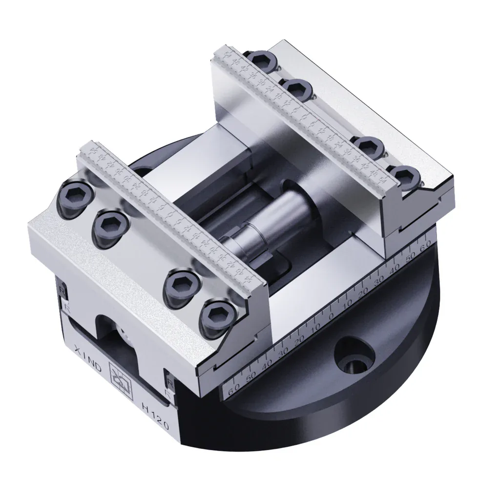 TEBAK H120 Self-centering Vise CNC 5 Axis Machine Vise Zero Point Self Centering Vice for Milling view 3